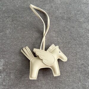 Cream Pegasus Leather Charm